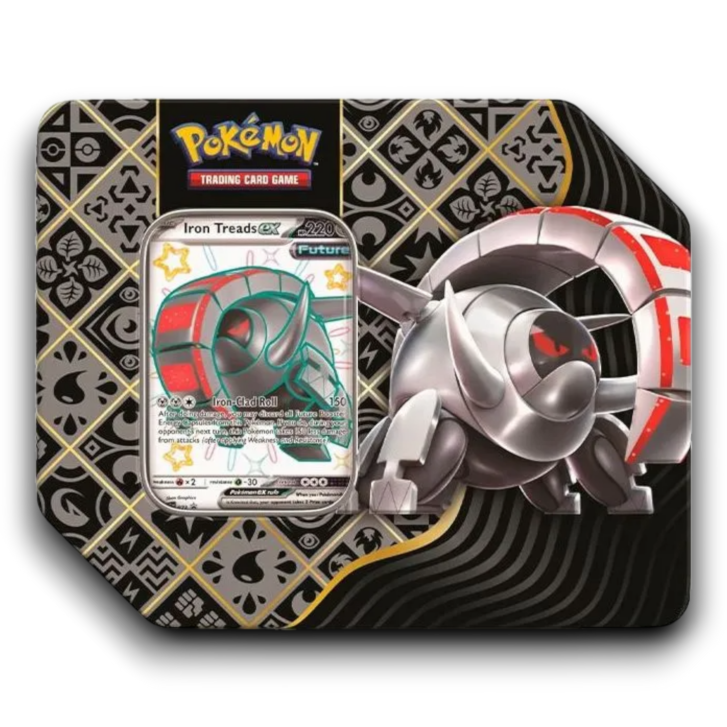 Pokémon Scarlet & Violet - Paldean Fates - Shiny Tera Iron Treads - 7" Ex Tin