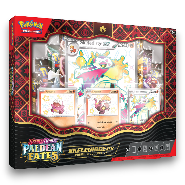 Pokémon TCG: Scarlet & Violet 4.5 Paldean Fates Premium Collection Box - Skeledirge